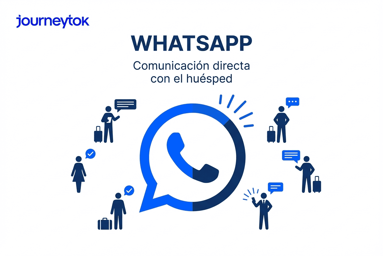 Journeytok utiliza Whatsapp como canal prioritario para comunicaciones con el cliente